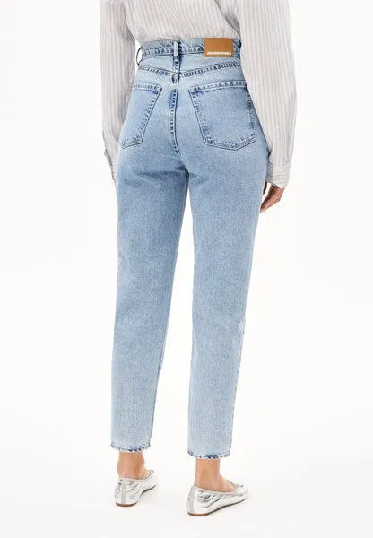 ARMEDANGELS ARMEDANGELS MAIRAA Damen Jeans Mom Fit High Waist Ankle recycelte Baumwolle Non-Stretch, Blue, – Produktbild 2 von 4