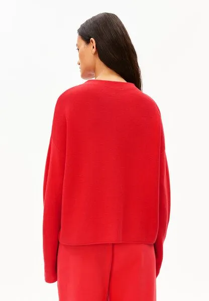 ARMEDANGELS ARMEDANGELS MERINAA Damen Pullover aus Bio-Baumwolle, Mars red, – Produktbild 2 von 4