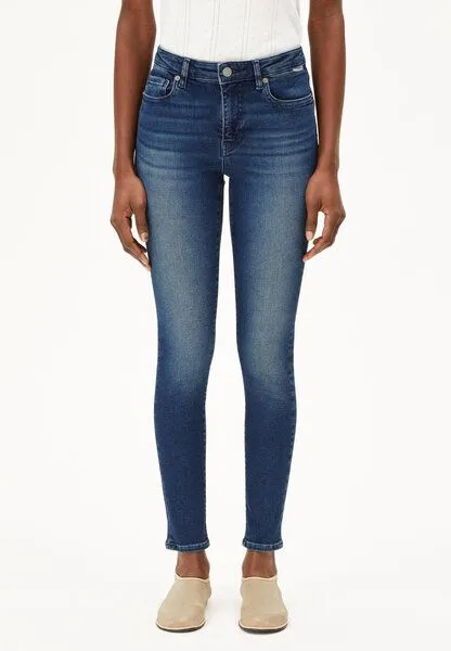 ARMEDANGELS ARMEDANGELS TILLAA Damen Skinny Jeans Mid Waist Bio-Baumwoll Mix X-Stretch, Blue, – Produktbild 1 von 8