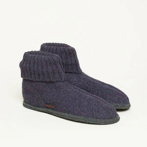 Kitz-Pichler Kitz-Pichler Hüttenschuh Ötz - Hausschuh für Damen & Herren aus 100% Schurwolle, Lila, – Produktbild 1 von 4