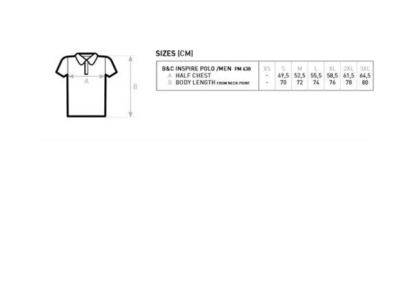 B&C Collection B&C Collection Inspire Polo-Shirt Herren / Unisex, Urban orange, – Produktbild 3 von 3