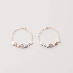 fejn jewelry fejn jewelry Ohrringe 'winter pearl' mit Süsswasserperlen und Halbedelsteinen – Produktbild 1 von 1