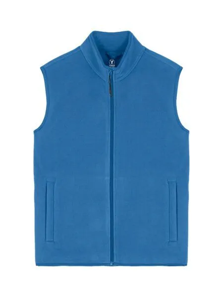 YTWOO YTWOO Herren ärmellose Basic Fleecejacke aus 100% recyceltem Polyester, Blau, – Produktbild 3 von 4