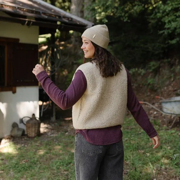 NORDLICHT NORDLICHT Feinstrick Mütze Freya, Natur, – Produktbild 4 von 4