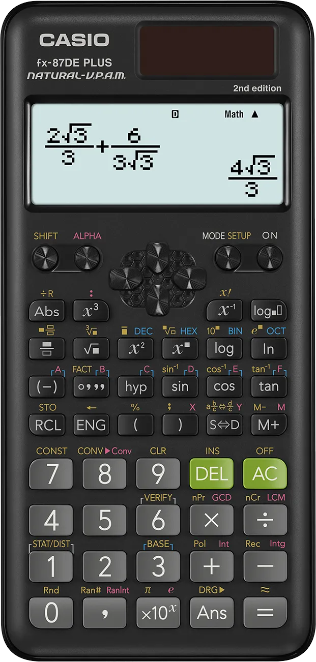 Casio Casio Schulrechner FX-87DE Plus 2nd Edition – Produktbild 4 von 6