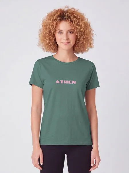 watapparel watapparel T-Shirt Frauen Athen Flora, Green bay, – Produktbild 3 von 3