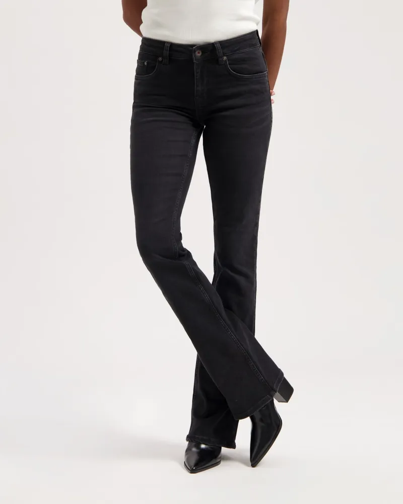 Kuyichi Kuyichi Damen vegan Jeans Amy Schwarz, Schwarz, – Produktbild 1 von 2
