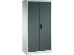 C+P C+P Stahlschrank mit Flügeltüren "Acurado" H1950xB930xT500 mm, Lichtgrau/Anthrazitgrau – Produktbild 1 von 1