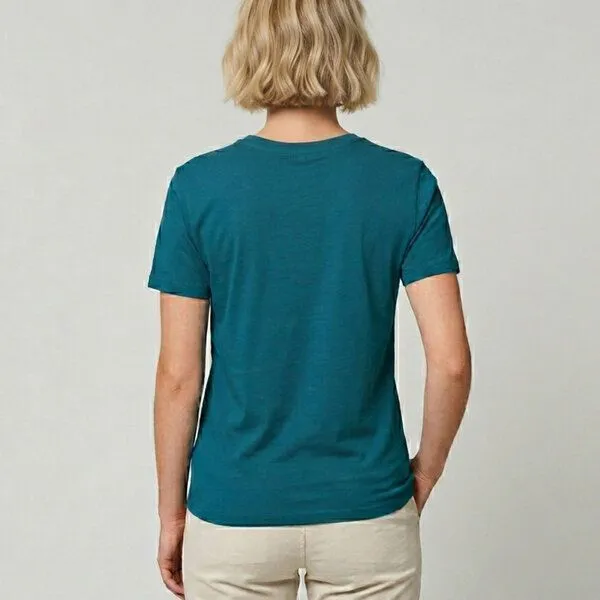 little kiwi little kiwi Damen T-Shirt, "Ride", Ocean depth (blau), – Produktbild 2 von 3