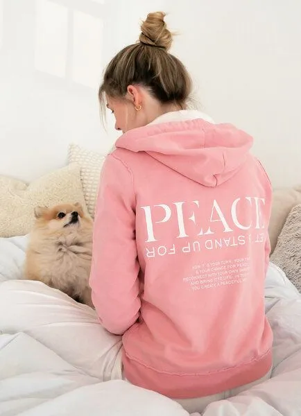 SPARKLES OF LIGHT SPARKLES OF LIGHT pflanzengefärbte Jacke | WORLDWIDE PEACE NOW, Rosa, – Produktbild 2 von 3