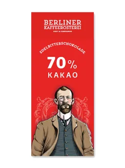 Berliner Kaffeerösterei Berliner Kaffeerösterei BKR - Tafel - ClassicLine "Edelbitter" 70% 100 g – Produktbild 1 von 1