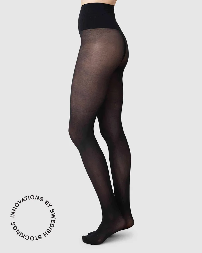 Swedish Stockings Swedish Stockings Damen vegan Strumpfhosen-Set 2er-Pack Lois Rip Resistant Schwarz, Schwarz, – Produktbild 2 von 2