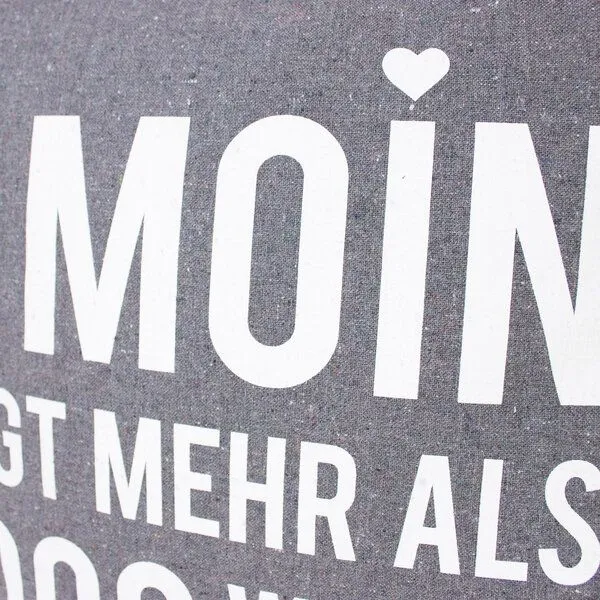 Bow & Hummingbird Bow & Hummingbird Kissenbezug "Ein Moin sagt mehr ..." – Produktbild 2 von 4
