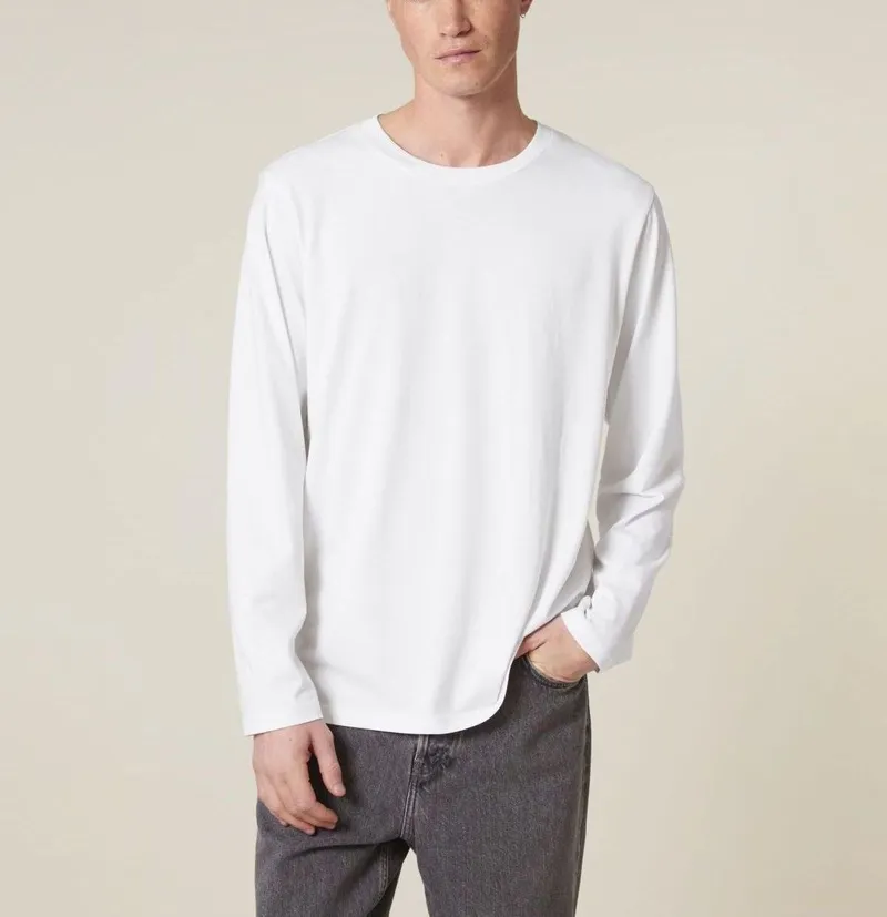 UNIPOLAR UNIPOLAR Basic Longsleeve Creative Longsleeve, White, – Produktbild 1 von 1