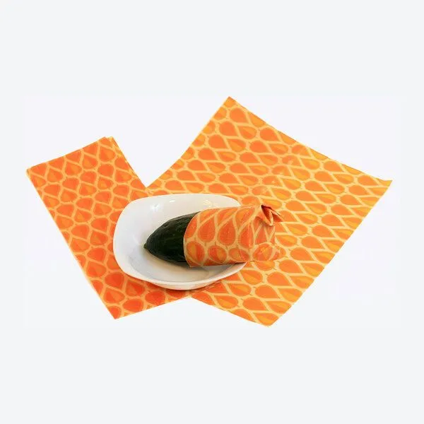 Diversity Honeys Diversity Honeys Wildes Wachs Tuch 3er Set, Retro orange, – Produktbild 1 von 3