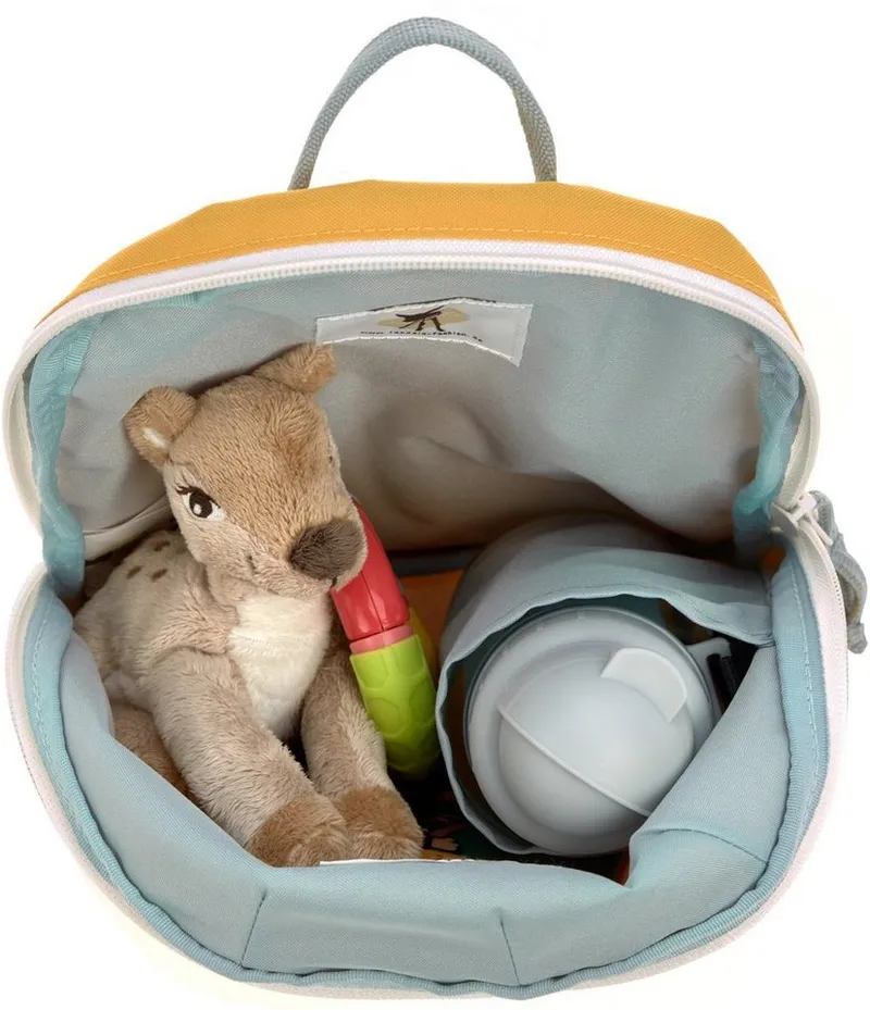 Lässig Lässig Kinderrucksack About Friends, Lion, PETA-approved vegan, Gelb, – Produktbild 5 von 8