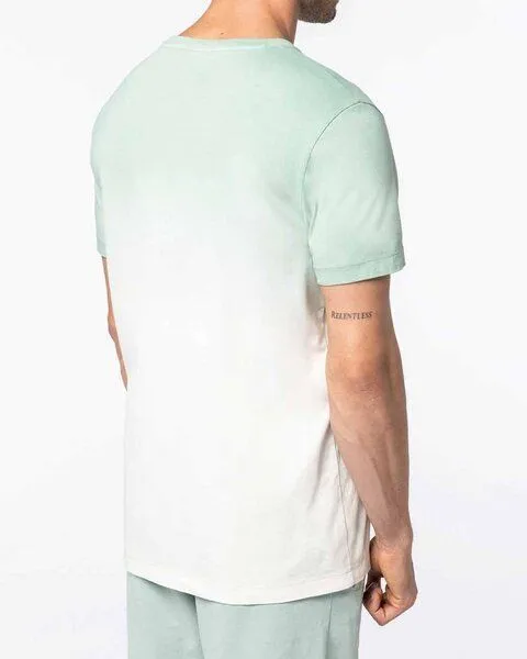 YTWOO YTWOO Nachhaltiges Unisex-Dip-Dye-T-Shirt aus Bio-Baumwolle, Hellgrün, – Produktbild 4 von 4