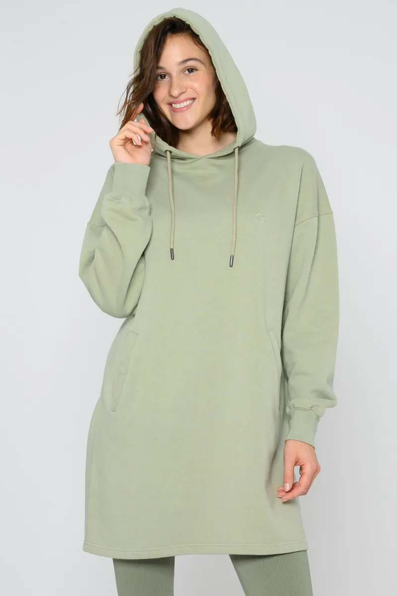THOKKTHOKK ThokkThokk Damen vegan Hoodie Wüstensalbei Grün, Hellgrün, – Produktbild 2 von 2
