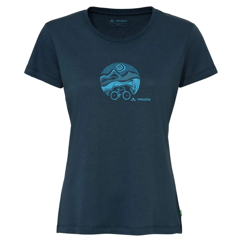 Vaude VAUDE Damen-T-Shirt "Cyclist V" schnelltrocknend, dark sea/dark sea, Gr. 36 – Produktbild 1 von 4