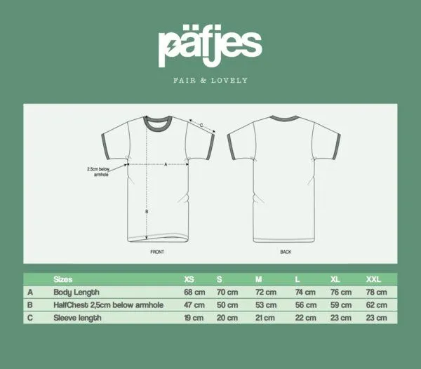 päfjes Marlene Maulwurf - päfjes Ringer Unisex T-Shirt - Fair gehandelt aus Baumwolle Slub - Bio - taupe – Produktbild 3 von 3