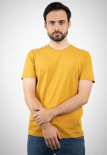 TORLAND TORLAND Premium Herren T-Shirt CREATOR, Gelb (ochre), – Produktbild 1 von 4