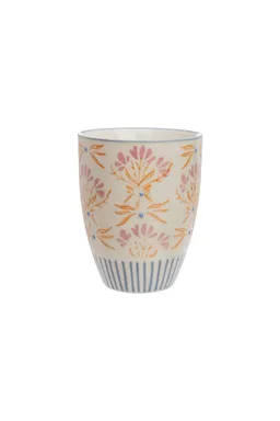 Tranquillo Becher RETROFLORIA – Steinzeug - orange – Produktbild 1 von 1