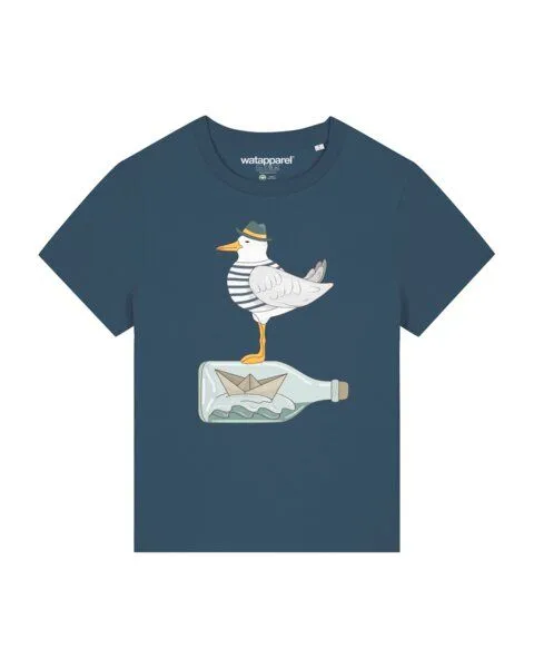 watapparel watapparel T-Shirt Frauen Möwe mit Hut, Stargazer, – Produktbild 1 von 3