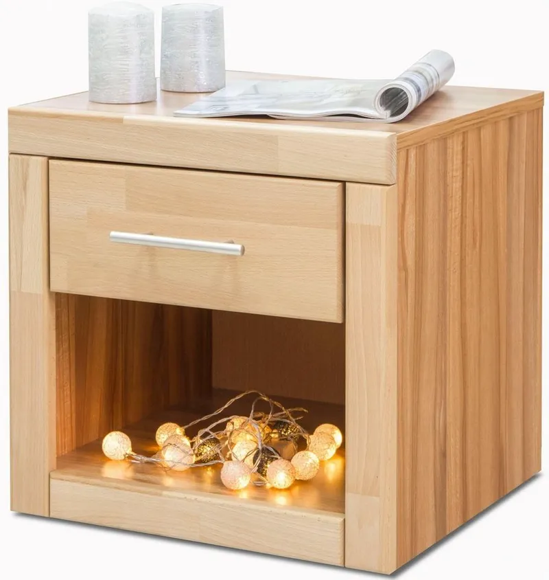 OTTO home Nachtkonsole Triest, 1 mit Schublade, Breite 45 cm, Beige, – Produktbild 3 von 5