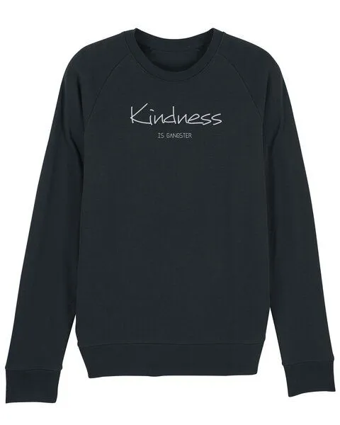 Human Family Human Family Bio Herren Sweatshirt "Practice - Kindness", Schwarz, – Produktbild 1 von 3