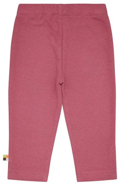 loud + proud loud + proud Babys & Kinder Hose in Waffel-Optik, GOTS-zertifiziert, Rouge(pink), – Produktbild 3 von 3