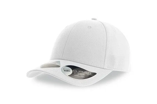Atlantis Headwear Atlantis Headwear Joshua Cap Klassische Baseballkappe verstellbarer Klettverschluss, Weiß, – Produktbild 2 von 2