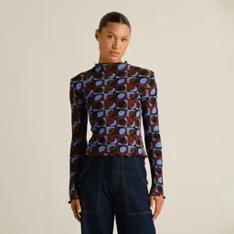Dedicated DEDICATED Langarmshirt Ryd Rib "Retro Geo" aus Biobaumwolle – Produktbild 1 von 1