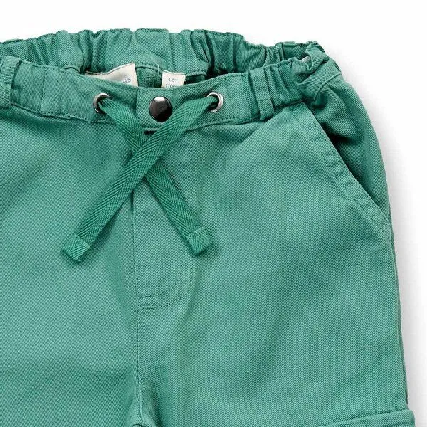 Sense Organics Sense Organics Kinderhose in smaragdgrün, Modell MAILO, Smaragdgrün, – Produktbild 2 von 4