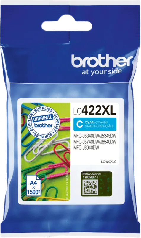 Brother Brother Tintenpatrone LC-422XLC cyan – Produktbild 2 von 4