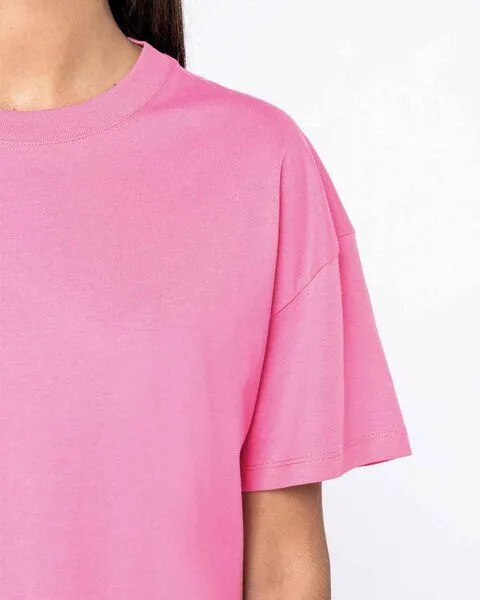 YTWOO YTWOO Damen Oversized T-Shirt aus Bio-Baumwolle, Candy rose, – Produktbild 2 von 3