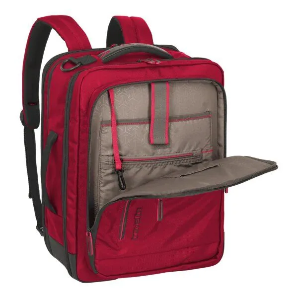 Travelite Travelite Crosslite Kombi-Rucksack M, Rot, – Produktbild 4 von 4