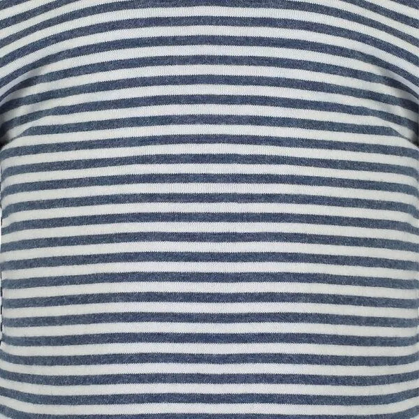 OrganicEra Baby S/S T-shirt Body gestreift 'OrganicEra' aus Bio-Baumwolle, Blau, – Produktbild 5 von 5