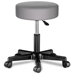 Casaria® Rollhocker Kunstleder Grau 360° drehbar – Produktbild 1 von 1
