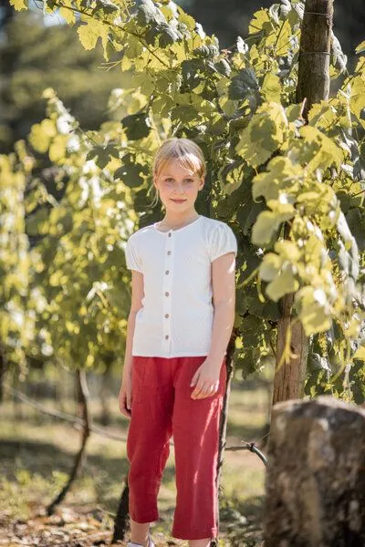 PETER JO PETER JO Culotte Pants Daphne aus Leinen, Terracotta, – Produktbild 3 von 4