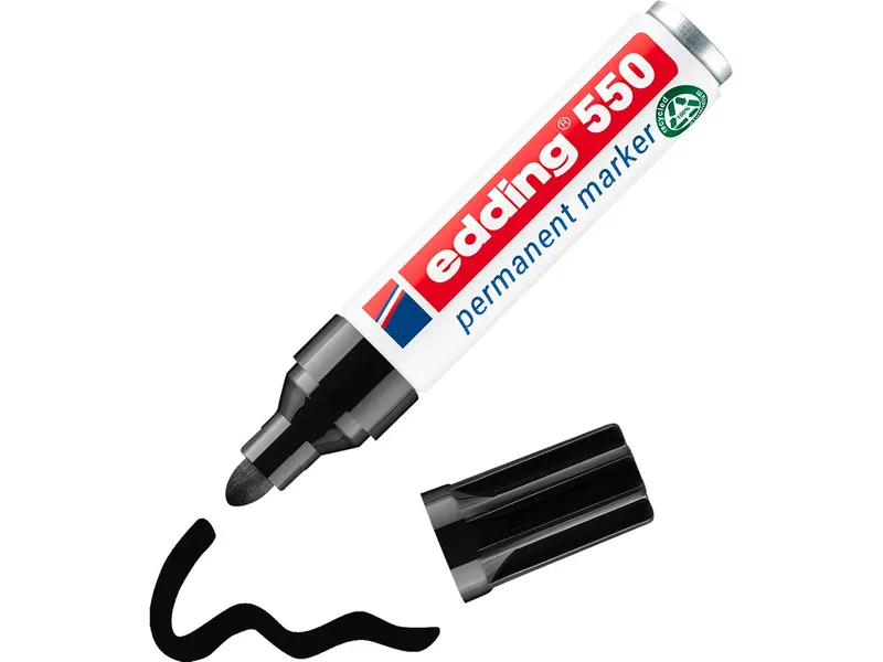 Edding Edding Permanetmarker "550" schwarz – Produktbild 2 von 4