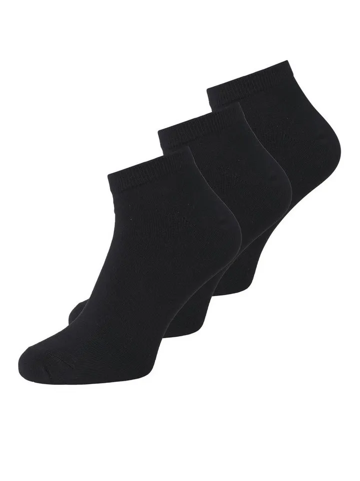 Jack & Jones Jack & Jones Freizeitsocken JACBASIC BAMBOO SHORT SOCK 3 PACK NOOS (Packung, 3-Paar) mit hochwertiger Materialzusammensetzung, Schwarz, – Produktbild 1 von 1