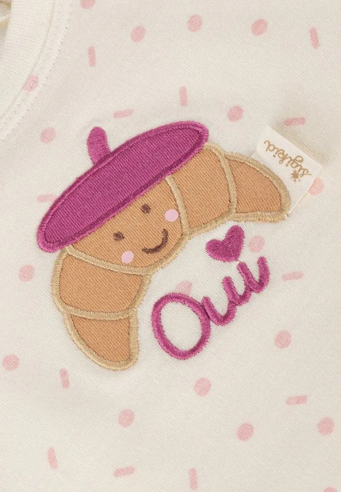 sigikid sigikid Langarmshirt Petit Croissant für Babys Mädchen (1-tlg), Weiß, – Produktbild 3 von 5
