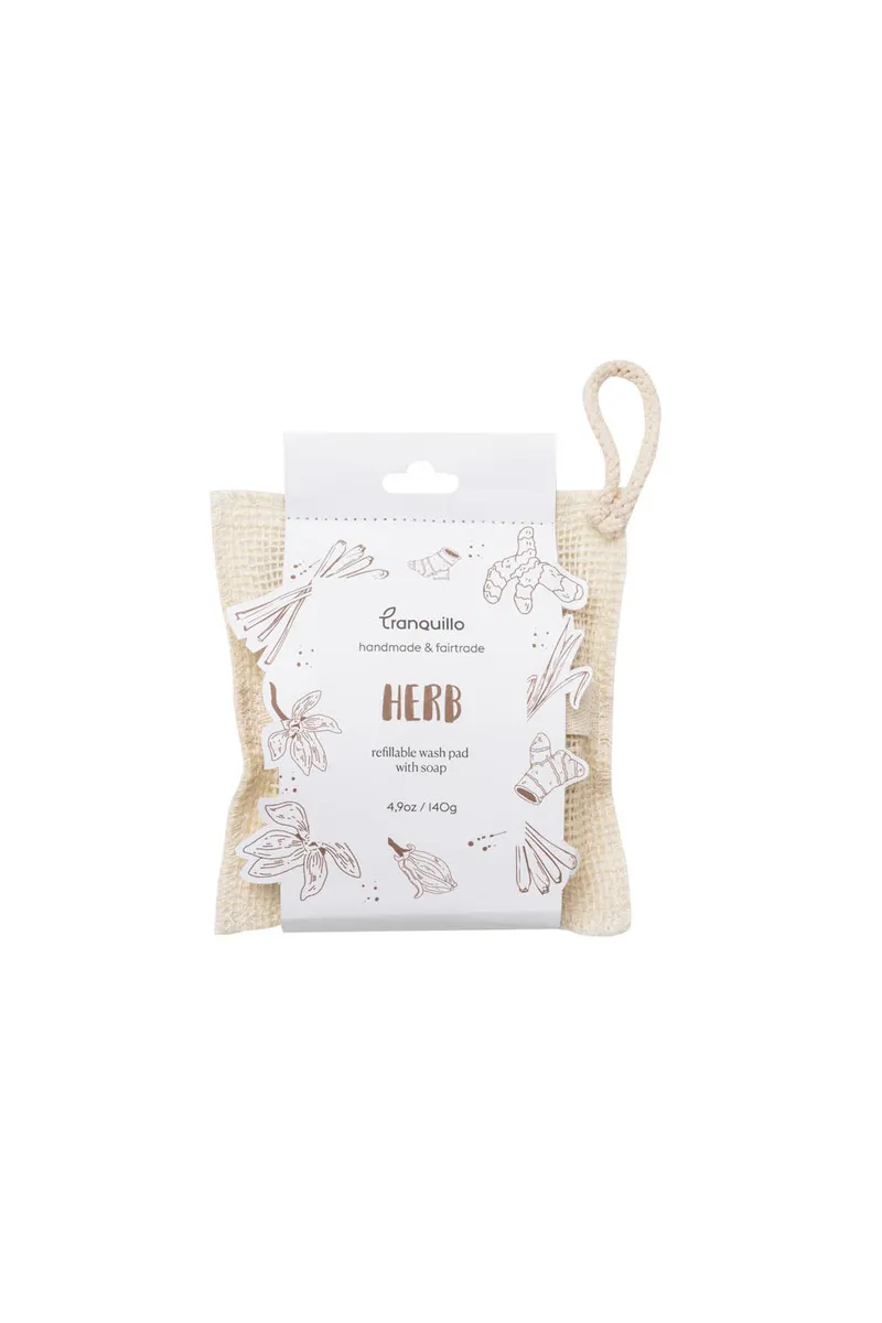 Tranquillo Badehandschuh HERB 140 g - creme – Produktbild 1 von 2