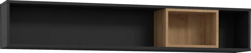FORTE Wandboard High Rock, Breite 150 cm, Schwarz, – Produktbild 4 von 5