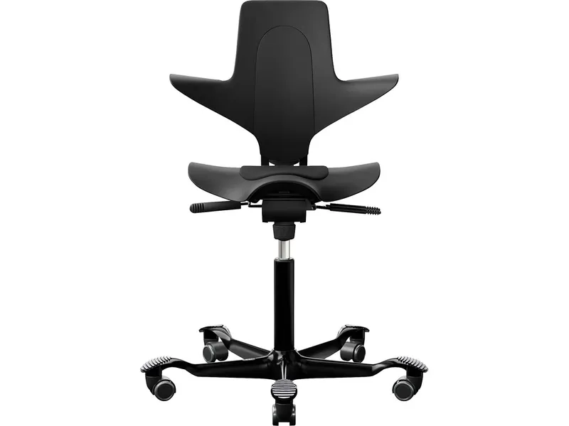 HAG HAG Bürodrehstuhl "Capisco Puls 8010" Gestell: schwarz,Stoff: "Cura" black – Produktbild 1 von 1