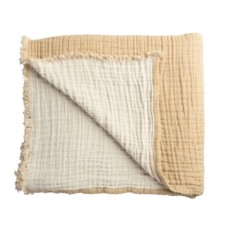 Living Crafts LIVING CRAFTS - Unisex Decke - Beige (100% Bio-Baumwolle), Nachhaltige Mode, Bio Bekleidung, Beige, – Produktbild 1 von 1