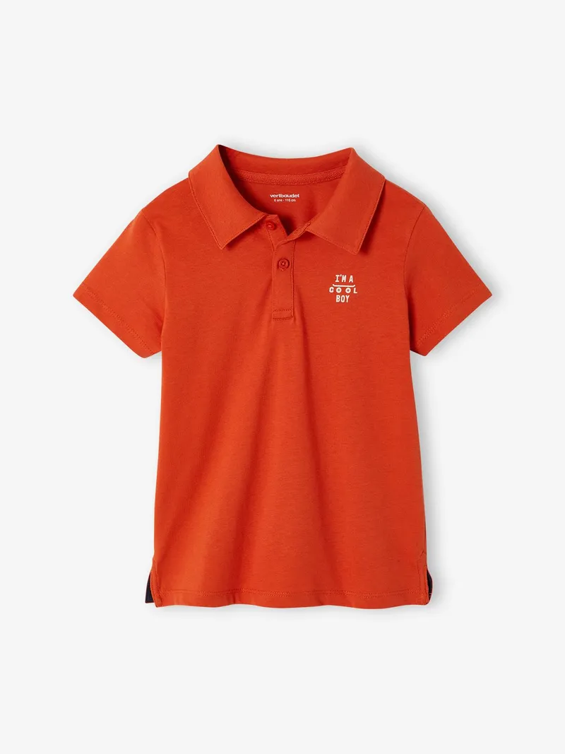 Vertbaudet 2er-Pack Jungen Poloshirts, Orange, – Produktbild 2 von 2