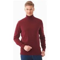 ORGANICATION ORGANICATION Rollkragenpullover aus Bio-Baumwolle, Syrah red, – Produktbild 1 von 1
