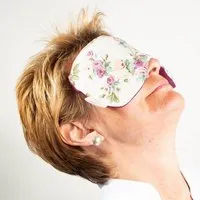 nahtur design nahtur-design Augenmaske zur Entspannung aus Leinen, Blume-beere, – Produktbild 1 von 1