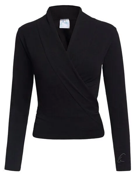 ESPARTO ESPARTO Wickelshirt "Dhaara", Schwarz, – Produktbild 3 von 3